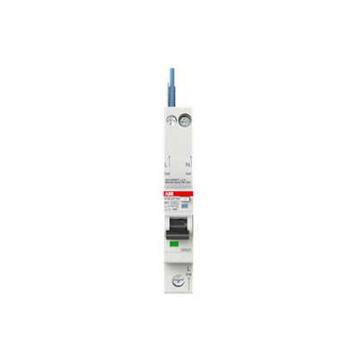 ABB RCBO, 20A Current Rating, 1P+N Poles, 30mA Trip Sensitivity, Type C, System Pro M Compact Range