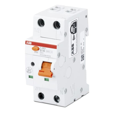 ABB RCBO, 32A Current Rating, 1P+N Poles