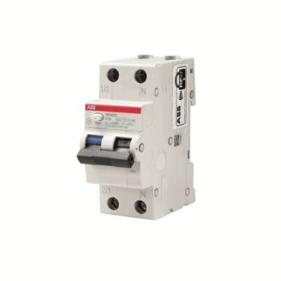 ABB RCBO, 6A Current Rating, 2P Poles