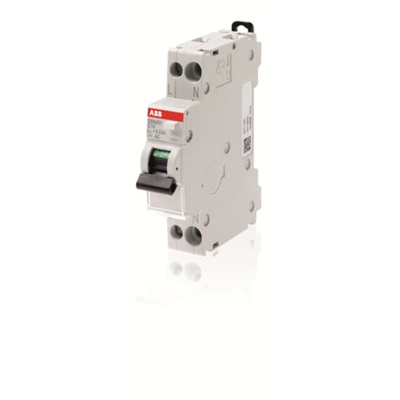 ABB RCBO, 16A Current Rating, 1P Poles, Type C