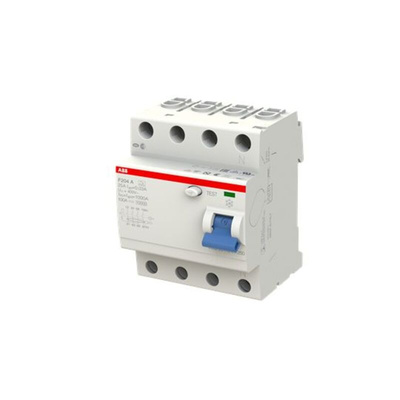 ABB F200 RCCB, 25A, 4 Pole, 30mA, Type A