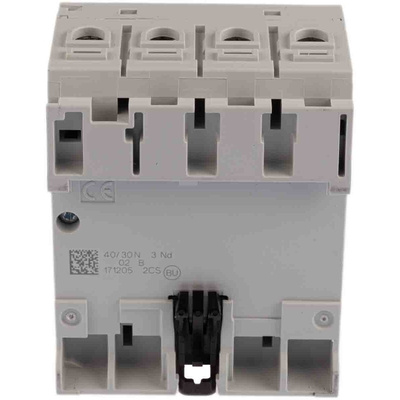 ABB F200 RCCB, 25A, 4 Pole, 30mA, Type A