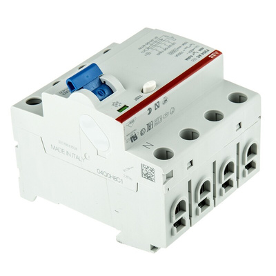ABB F200 RCCB, 40A, 4 Pole, 30mA, Type AC