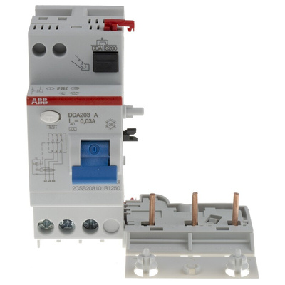 ABB DDA 200 A RCD, 25A, 3 Pole, 30mA, Type A, 230/400V