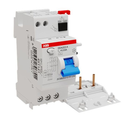 ABB DDA 200 A RCD, 25A, 3 Pole, 30mA, Type A, 230/400V
