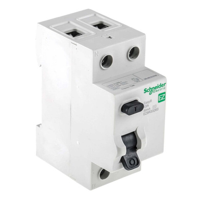 Schneider Electric EZ9 RCCB, 63A, 2 Pole, 30mA, Type AC, 230V ac