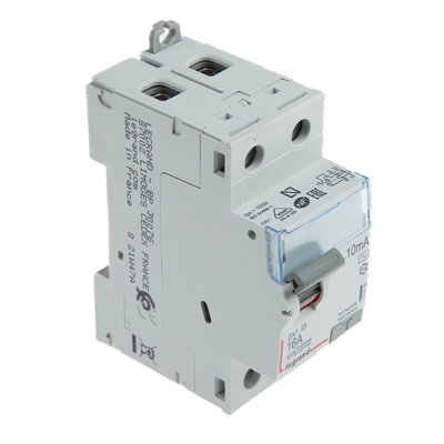 Legrand 4115 RCD, 16A, 1P+N Pole, 10mA, Type AC