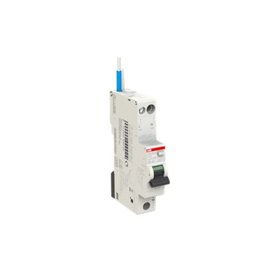 ABB RCBO, 20A Current Rating, 1P+N Poles, 30mA Trip Sensitivity, Type C, System Pro M Compact Range