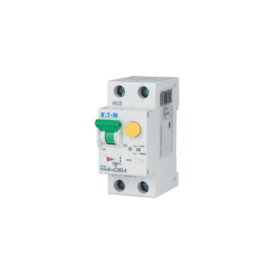 Eaton RCD, 6A, 2 Pole, 30mA, Type C, 230V