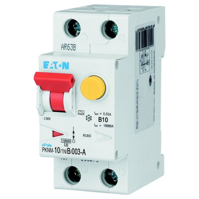 Eaton RCD, 10A, 2 Pole, 30mA, Type B, 230V ac