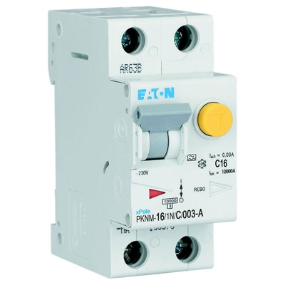 Eaton RCD, 16A, 2 Pole, 30mA, Type C