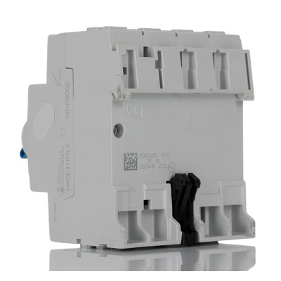 ABB F200 RCCB, 63A, 4 Pole, 30mA, Type A, 110V ac