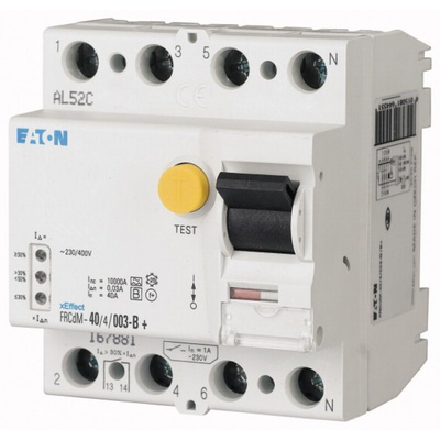 Eaton RCCB, 40A, 3P+N Pole, 300mA, Type B