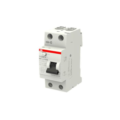 ABB FH200 RCCB, 63A, 2 Pole, 30mA, Type A, 230V
