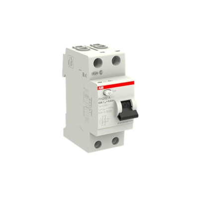 ABB FH200 RCCB, 63A, 2 Pole, 30mA, Type A, 230V