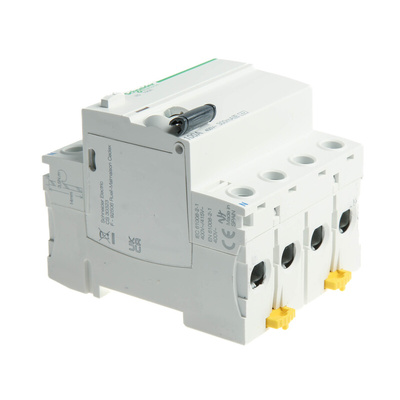 Schneider Electric A9 RCCB, 100A, 4 Pole, 300mA, Type AC, 415V ac