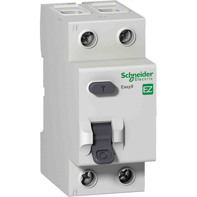 Schneider Electric EZ9 RCCB, 100A, 2 Pole, 30mA, Type AC, 230V ac