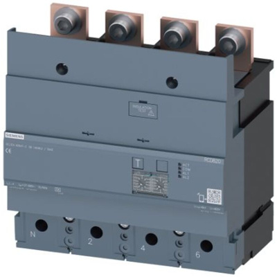 Siemens 3VA93 RCD, 400A, 4 Pole, Type A