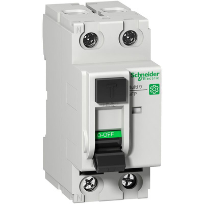 Schneider Electric GFP RCCB, 40A, 2 Pole, 26mA, 277V ac