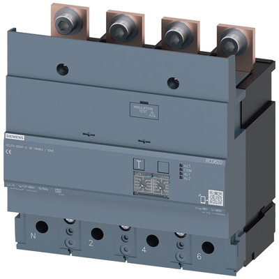 Siemens 3VA94 RCD, 630A, 4 Pole, Type A