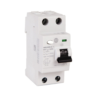 Rockwell Automation 1492-RCDA RCD, 40A, 2 Pole, 100mA, Type A