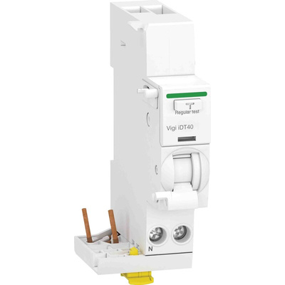 Schneider Electric Vigi IDT40 RCD, 40A, 1P+N Pole, 30mA