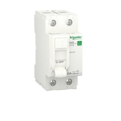 Schneider Electric R9R RCCB, 25A, 2 Pole, 300mA, Type AC, 230V ac