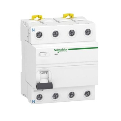 Schneider Electric Acti9 iIDK RCCB, 25A, 4 Pole, 300mA, Type AC, 380 → 415V ac