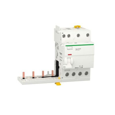Schneider Electric Acti9 iTG40 RCCB, 63A, 4 Pole, 300mA, Type AC, 400V ac