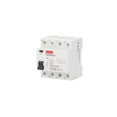 Contactum A Type RCD RCCB, 100A, 4 Pole, 300mA, Type A, 220 → 415V ac