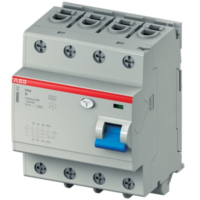 ABB RCCB, 63A, 4 Pole, 300mA, Type A, 400V ac