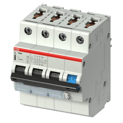 ABB RCCB, 13A, 4 Pole, 100mA, Type C, 415V ac