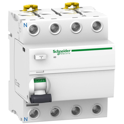 Schneider Electric iID RCCB, 100A, 4 Pole, 300mA, Type A-SI, 415V ac