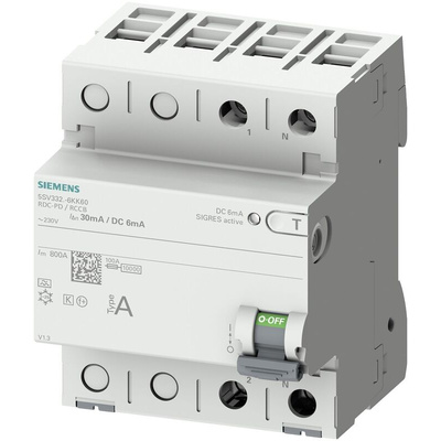 Siemens RCCB, 25A, 2 Pole, 30mA, Type A, 230V
