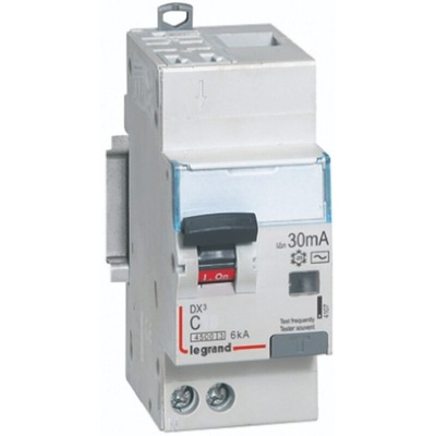 Legrand DX3 RCD, 10A, 1P+N Pole, 30mA