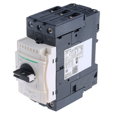 Schneider Electric TeSys Thermal Circuit Breaker - GV3 3 Pole 690V Voltage Rating DIN Rail Mount, 40A Current Rating