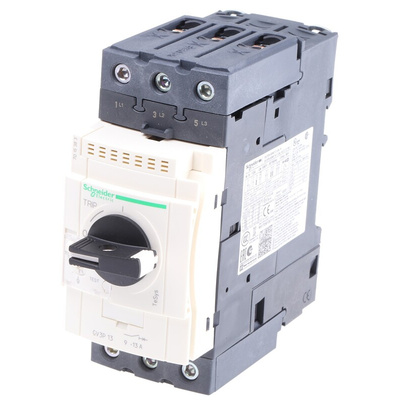 Schneider Electric TeSys Thermal Circuit Breaker - GV3 3 Pole 690V Voltage Rating DIN Rail Mount, 13A Current Rating