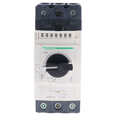 Schneider Electric TeSys Thermal Circuit Breaker - GV3 3 Pole 690V Voltage Rating DIN Rail Mount, 23A Current Rating