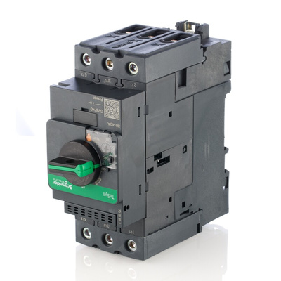 Schneider Electric TeSys Thermal Circuit Breaker - GV3 3 Pole 690V Voltage Rating DIN Rail Mount, 40A Current Rating