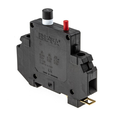ETA Thermal Magnetic Circuit Breaker - 201 Single Pole, 1A Current Rating