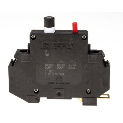 ETA Thermal Magnetic Circuit Breaker - 201 Single Pole, 2A Current Rating