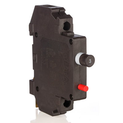 ETA Thermal Magnetic Circuit Breaker - 201 Single Pole, 3A Current Rating
