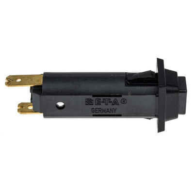 ETA Thermal Circuit Breaker - 1110 Single Pole 250V Voltage Rating Panel Mount, 10A Current Rating