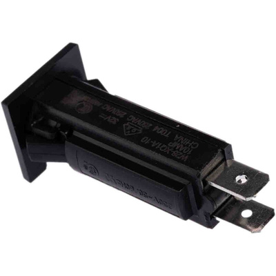 TE Connectivity Thermal Circuit Breaker - W28 Single Pole 32 V dc, 250V ac Voltage Rating Panel Mount, 10A Current