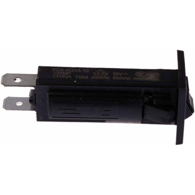 TE Connectivity Thermal Circuit Breaker - W28 Single Pole 32 V dc, 250V ac Voltage Rating Panel Mount, 10A Current