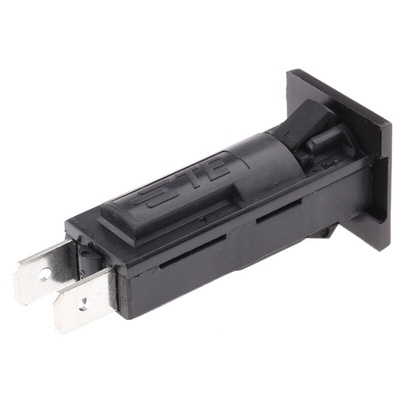 TE Connectivity Thermal Circuit Breaker - W28 SP Pole 32 V dc, 250 V ac Voltage Rating Panel Mount, 15A Current Rating