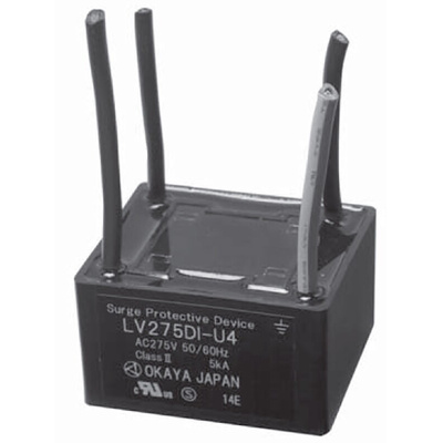 Okaya Electric Industries 1 Phase Surge Protector, 5kA, Surface Mount Mount