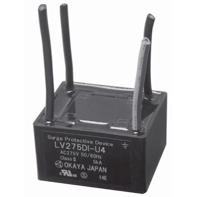 Okaya Electric Industries 1 Phase Surge Protector, 5kA, Surface Mount Mount