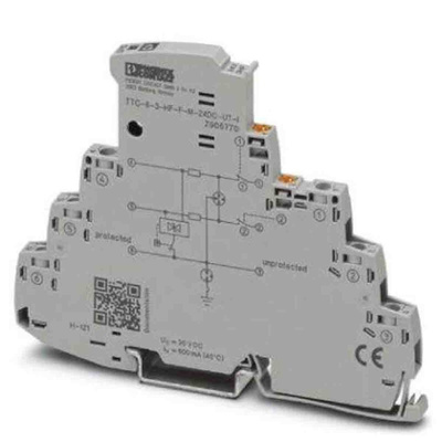 Phoenix Contact Surge Protector, 10kA, DIN Rail Mount