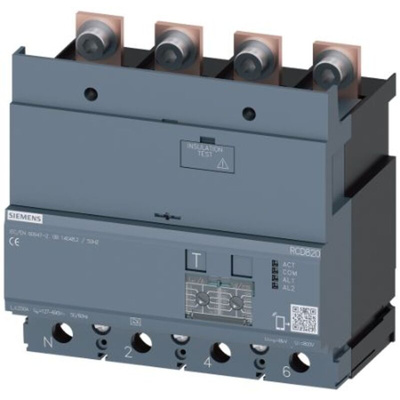 Siemens 3VA92 RCD, 250A, 4 Pole, Type A